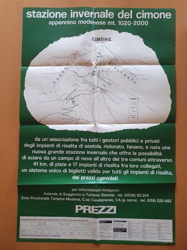 Cimone 1976 manifesto - cimone,